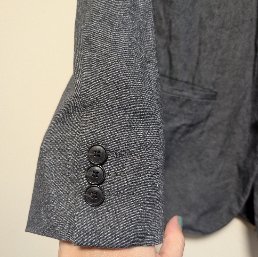 Theory Men’s Wool Blend Gray Blazer – Size 40 - Picture 6 of 7
